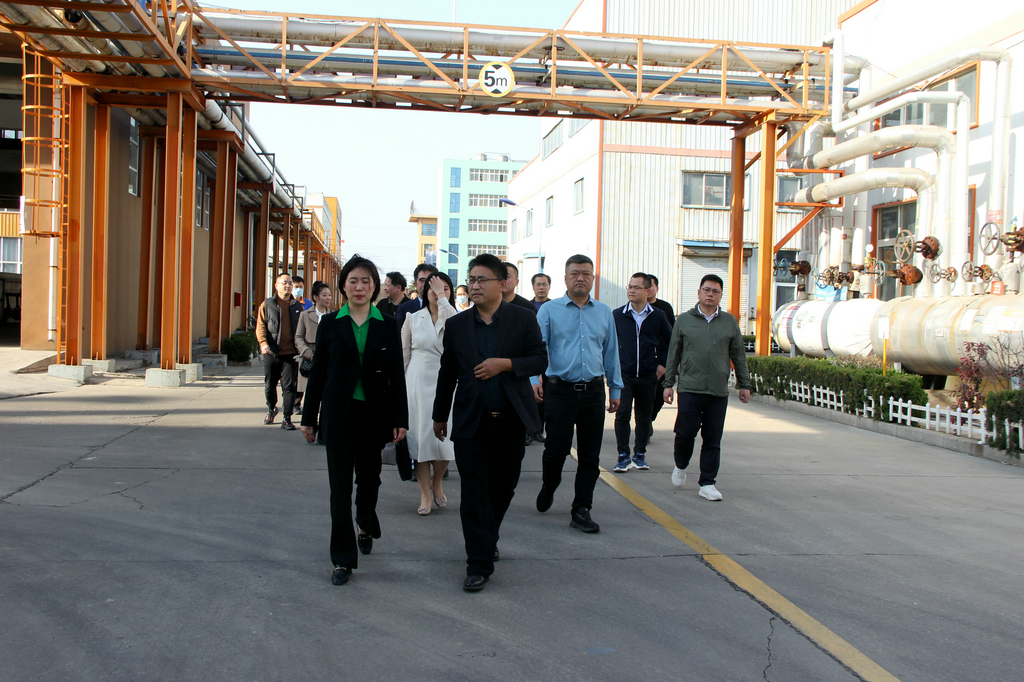 仙桃市黨組成員張艷敏來(lái)潔晶集團(tuán)考察
